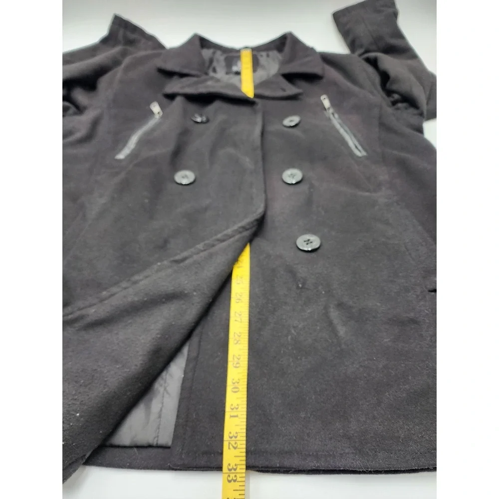 Black‎ Premium Wool Blend Coat Womens L